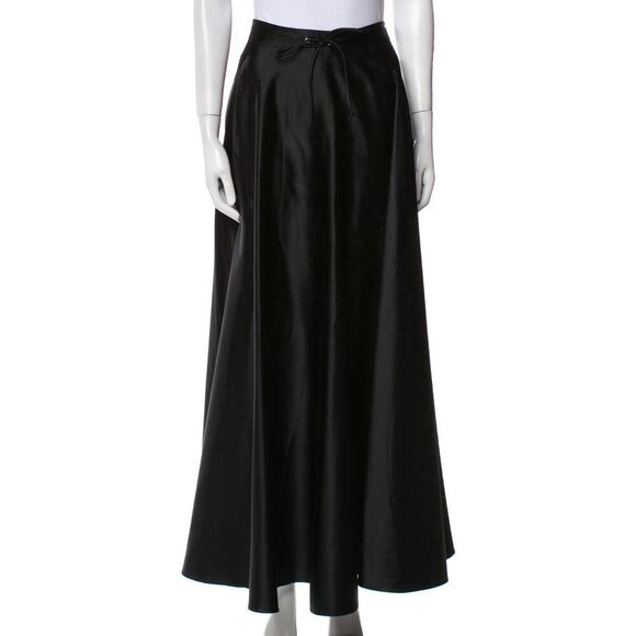 Ralph Lauren Collection Purple Label Runway Silk Maxi Skirt Black Long 1999 90s - Picture 13 of 16